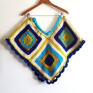 Granny Square crochet shrug/poncho